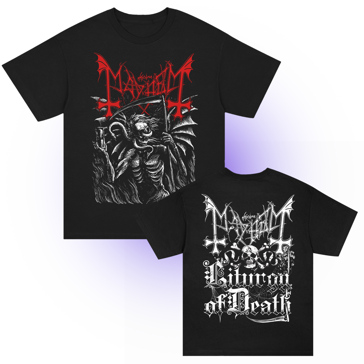 Death Engraving T-Shirt (Black) – Mayhem Store US