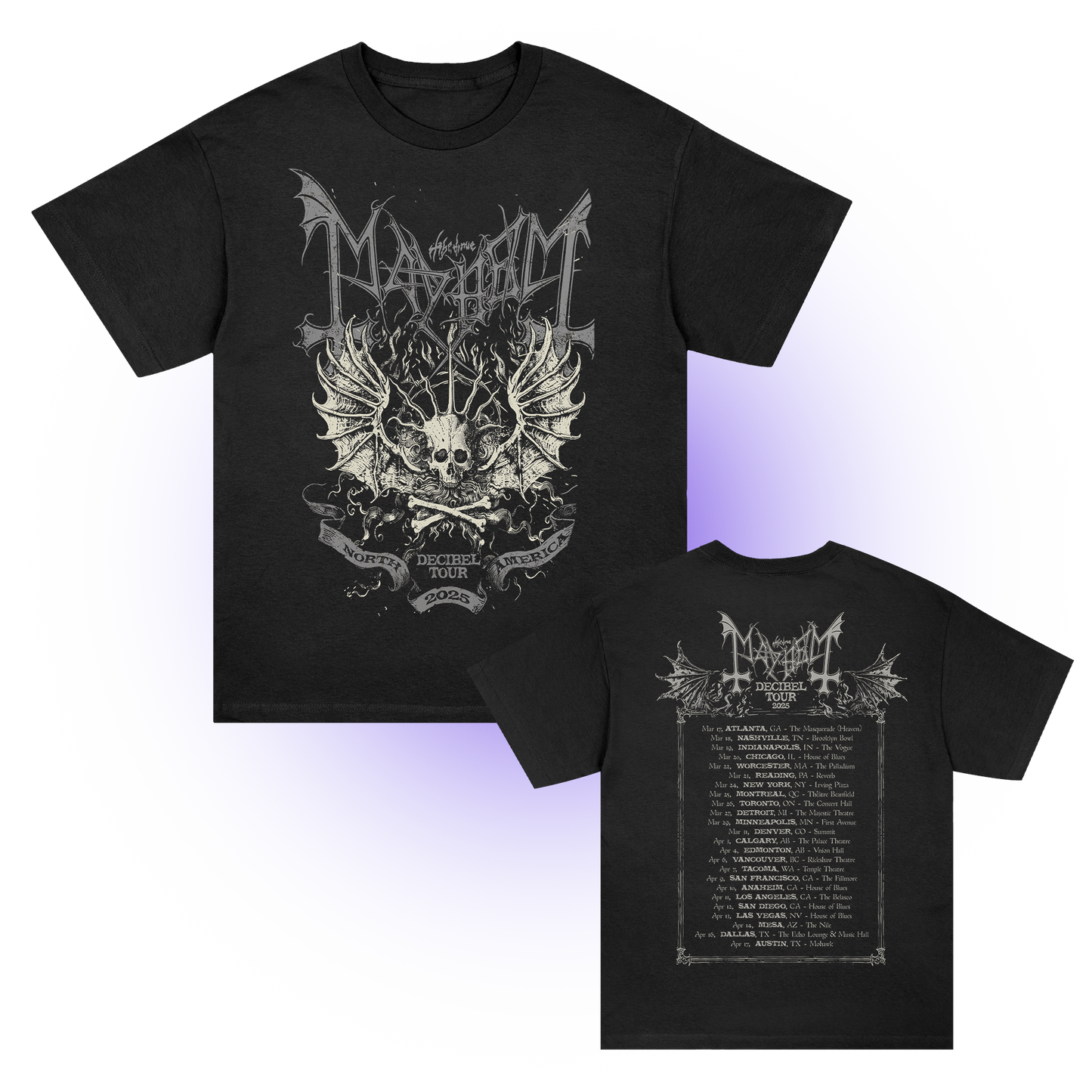 2025 North America Decibel Tour T-Shirt (Black)