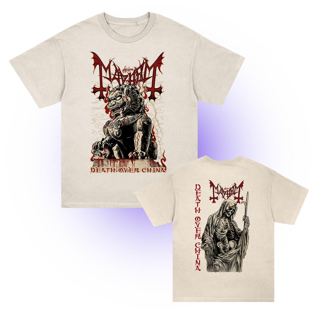 Death Over China T-Shirt (Cream)