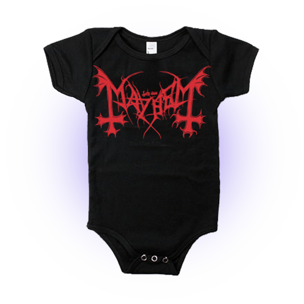 Red Logo Onesie (Black)