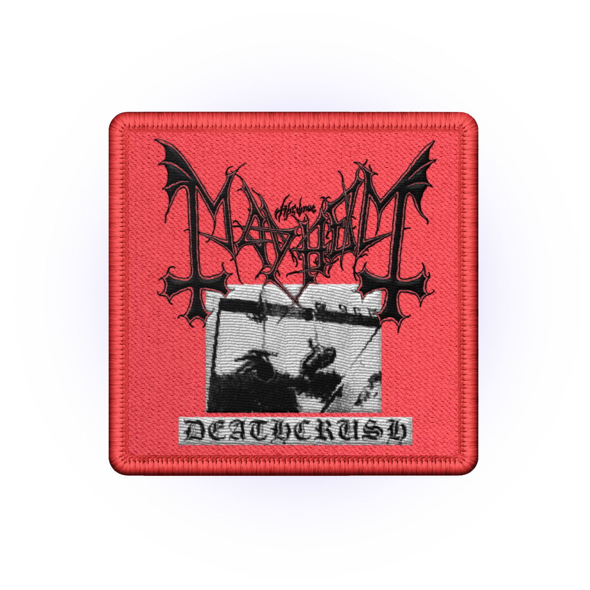 Deathcrush Embroidered Patch (Red)