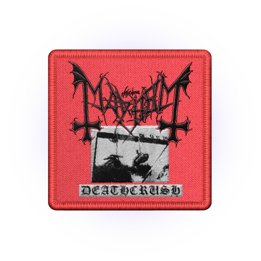 Deathcrush Embroidered Patch (Red)