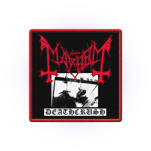 Deathcrush Embroidered Patch (Black/Red)