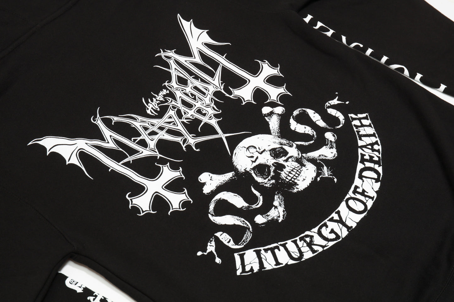 Omega Skull Zip Up Hoodie (Black)