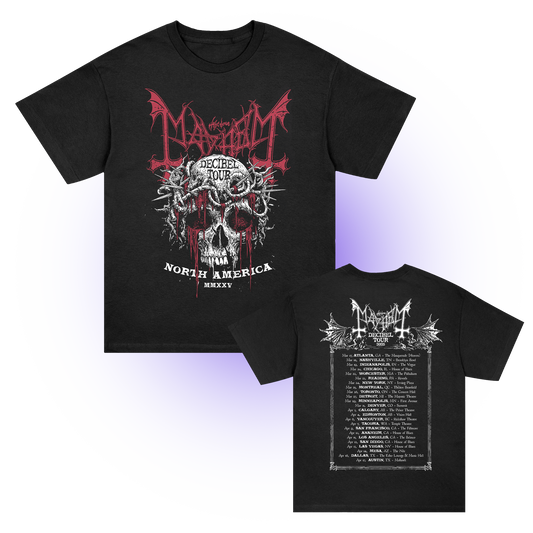 2025 Crown Of Thorns Decibel Tour T-Shirt (Black)