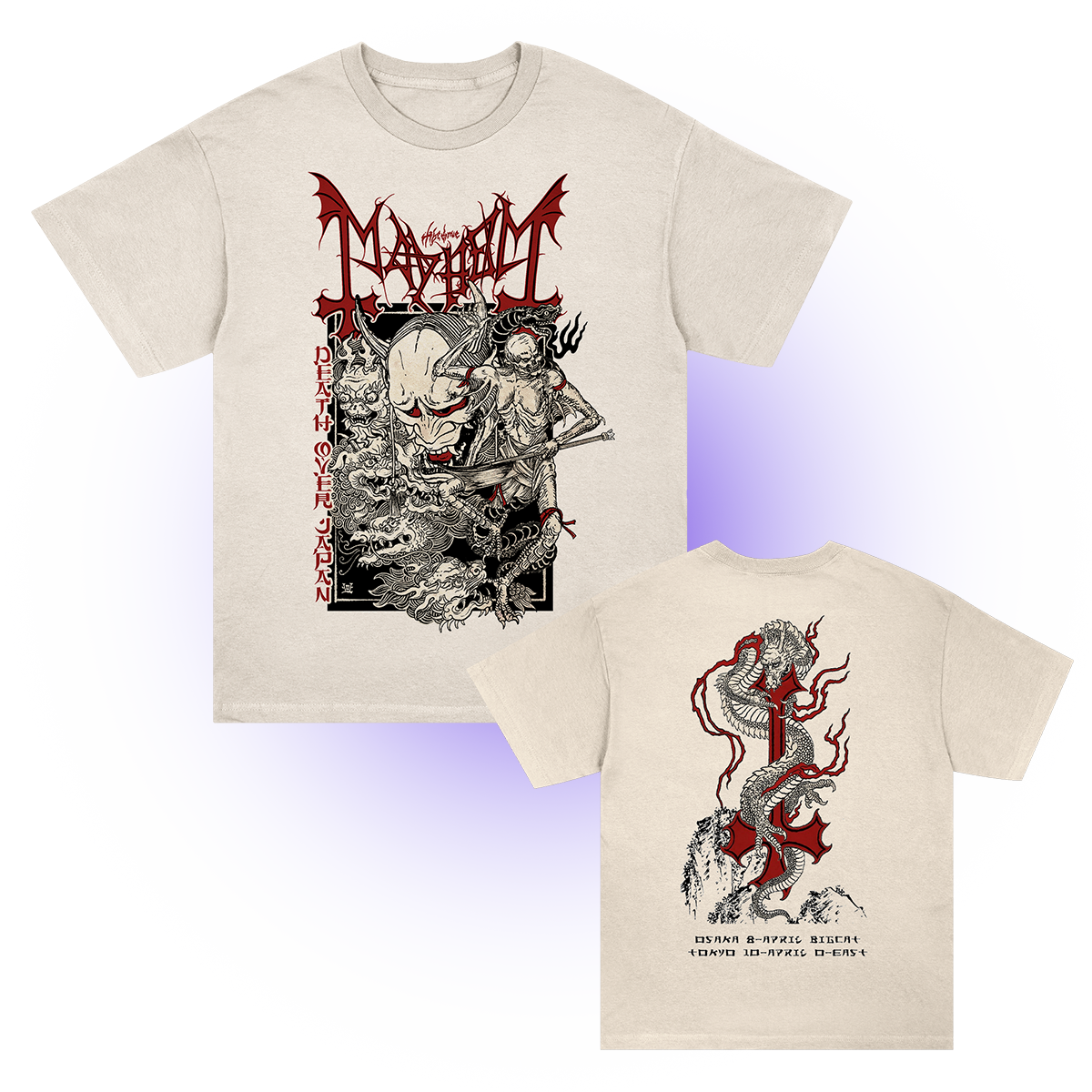 Death Over Japan T-Shirt (Cream)