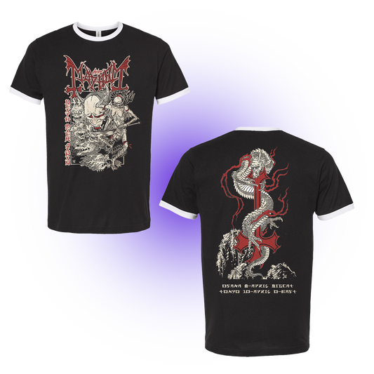 Death Over Japan Ringer T-Shirt (Black)